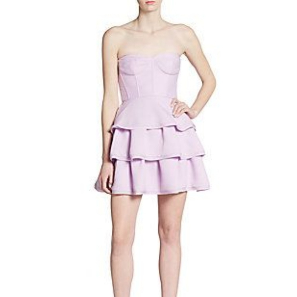 NWT BCBGMAXAZRIA Jacklyn Tiered Ruffle-Skirt Dress